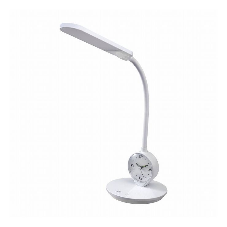 Rakuten - ELPA 朝日電器 LEDデスクライト 時計付き AS-LED10(W)【送料無料】