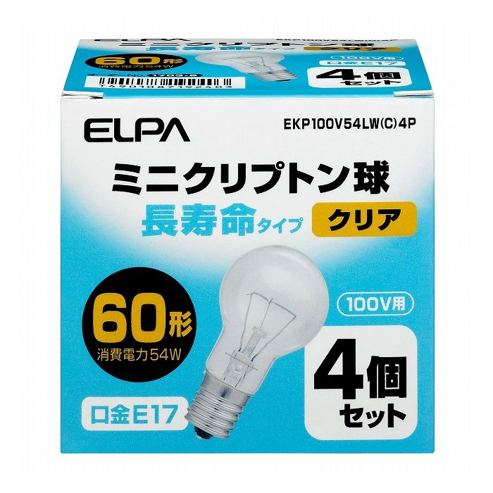 其它 - 長寿命ミニクリ54W4P EKP100V54LW(C)4P エルパ ELPA 朝日電器