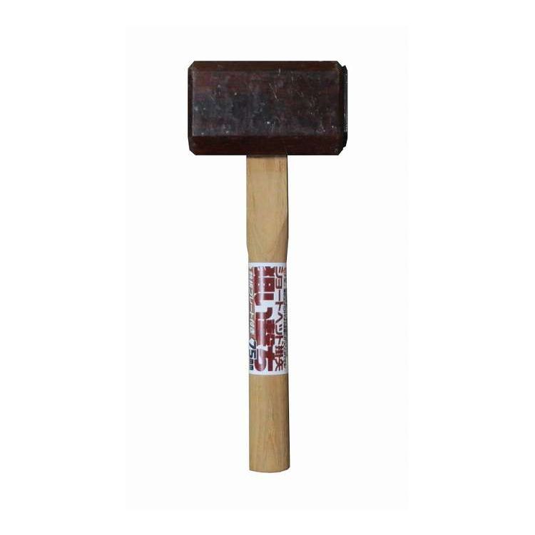 菊堂 ショートヘッド掛矢 狙い撃ち プレート付 75mm(代引不可)【ポイント10倍】