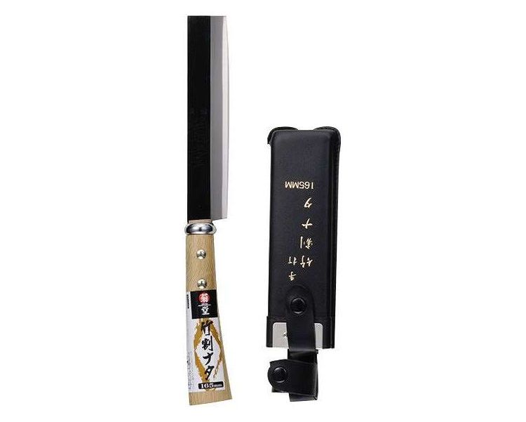 菊堂 竹割ナタ サヤ付 165ミリ(代引不可)【ポイント10倍】【送料無料】