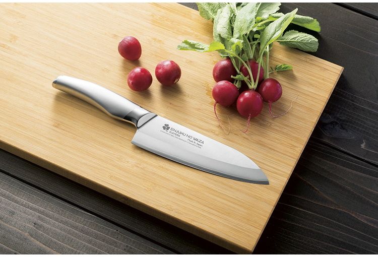 Sanjo High-Carbon Steel 170mm Santoku (All-Purpose Knife) | Japanese Kitchen Knife – view 2
