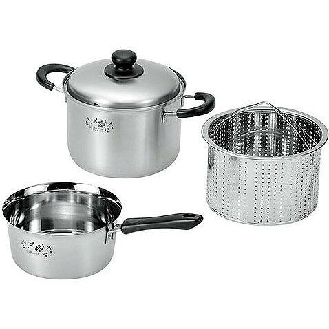 Sauce Pans - 日本製 燕三条 そそぎやすい鍋18cm&パスタポット20cm(代引不可)【送料無料】