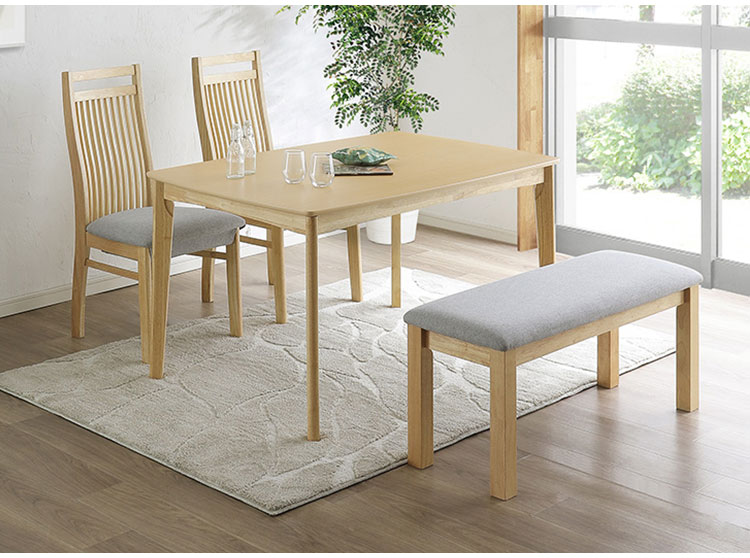 ダイニングこたつセット 120×80cm こたつ5点セット ダイニングセット ダイニングテーブル 木目調 おしゃれ リビング ダイニング テーブル 椅子 ベンチ チェア こたつ布団 炬燵 いす 2脚 食卓テーブル(代引不可)【送料無料】 [2]