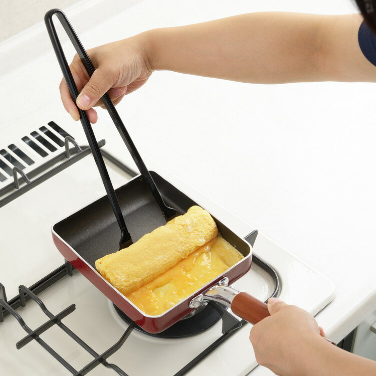 たまごやきの達人 先端へらトング ブラック アケボノ CH-2052 日本製(代引不可)【送料無料】