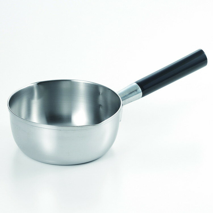 TAKEI竹井器物製作所 プロ仕様 三層鋼 雪平鍋(目盛付)16cm(代引不可)【送料無料】