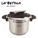 圧力鍋 圧力なべ ih「ラ・ベットラ IH対応 ステンレス両手圧力鍋 6L(22cm)」レシピ付き(LB-158) ガス火対応 落合務 LABETTLA ラベッ...