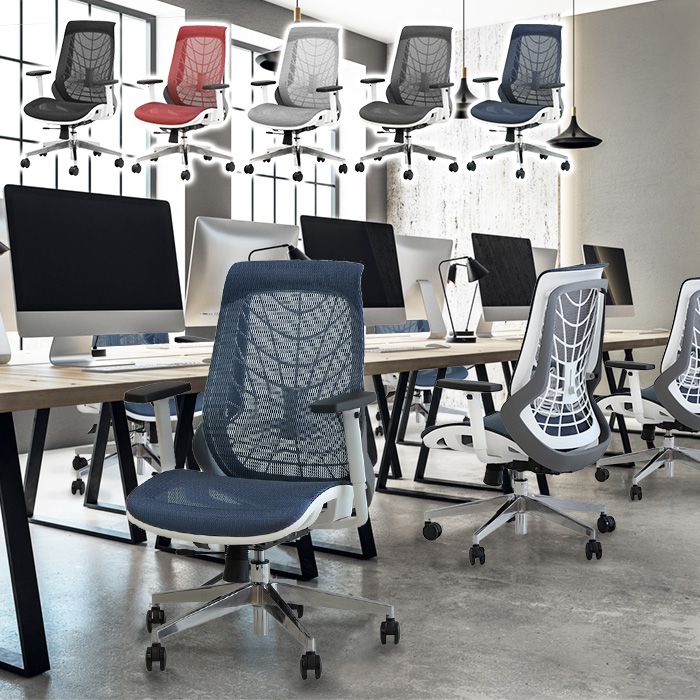 【※法人様限定販売】 オフィスチェア フルメッシュチェア エラストマーメッシュ採用 肘付き・ヘッドレストなしタイプ リクライニング デスクチェア パソコンチェア ロッキング(代引不可)【送料無料】