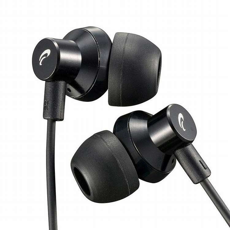 AudioComm ステレオインナーホン ブラック HP-B170N-K(代引不可)【ポイント10倍】