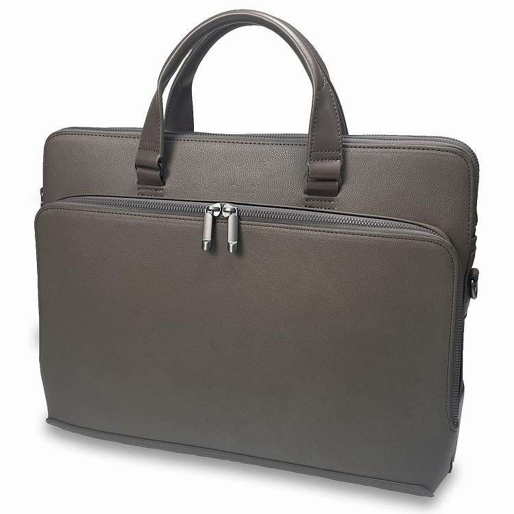 BUSITOOL シュクレ ブリーフケース 薄マチ ダブルルーム型 ベージュ 22-5359-40(代引不可)【ポイント10倍】【送料無料】