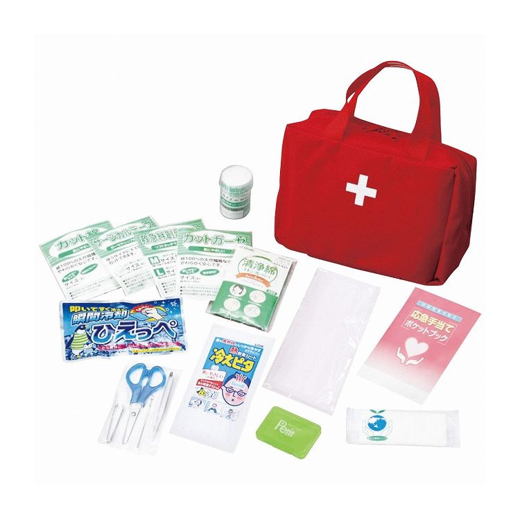 ナカガワ 救急バッグ17点セット KB23-17 日用品雑貨 文房具 手芸 防災関連グッズ 安全用品【ポイント10倍】【送料無料】