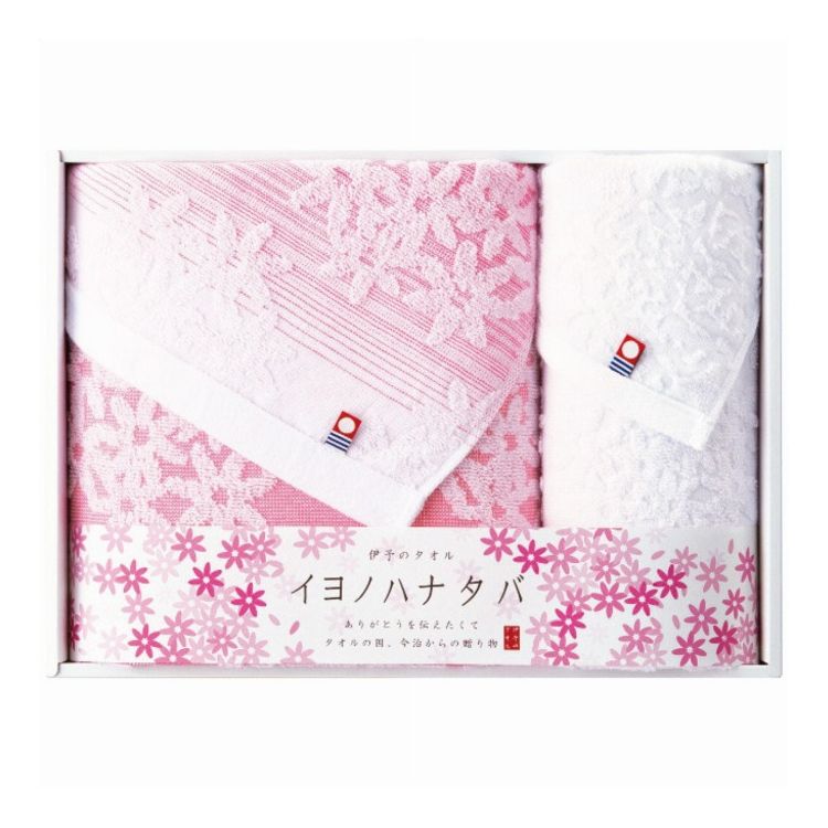 Towel - 犬飼タオル バス・フェイスタオルセット イヨノハナタバ ギフト 贈り物 贈答品【ポイント10倍】【送料無料】