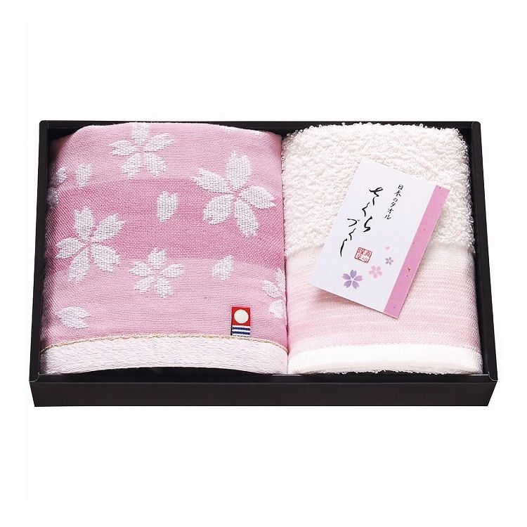 日本ユーテンシル フェイス・ウォッシュタオルセット TMS1508802 さくらづくし 日用品雑貨 文房具 手芸 タオル セット【ポイント10倍】