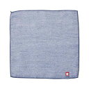 【10枚セット】 今治ガーゼ&パイル ミニハンカチ ネイビー 約220×220mm 日本製 22554216X10【送料無料】