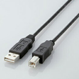 エコUSBケーブル(A-B・1m)USB2-ECO10 エレコム(代引不可)【メール便配送】【送料無料】