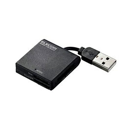 ケーブル固定メモリカードリーダMR-K009BK エレコム(代引不可)【メール便配送】【送料無料】