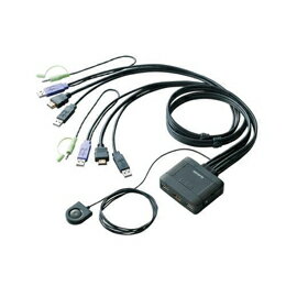 エレコム HDMI対応パソコン切替器 KVM-HDHDU2(代引き不可)【送料無料】