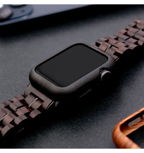 VOWOOD ボーウッド ハードケース for Apple Watch アップルウォッチ 44mm 黒檀調パターン VW74049AWCP(代引不可)