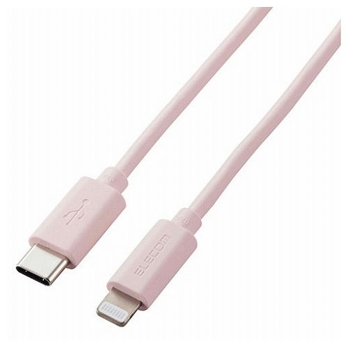 【5個セット】エレコム ライトニングケーブル Type-C-Lightning 1m ピンク U2C-APCL10PNX5(代引不可)【送料無料】 【5個セット】エレコム ライトニングケーブル Type-C-Lightning 1m ピンク U2C-APCL10PNX5(代引不可)【送料無料】