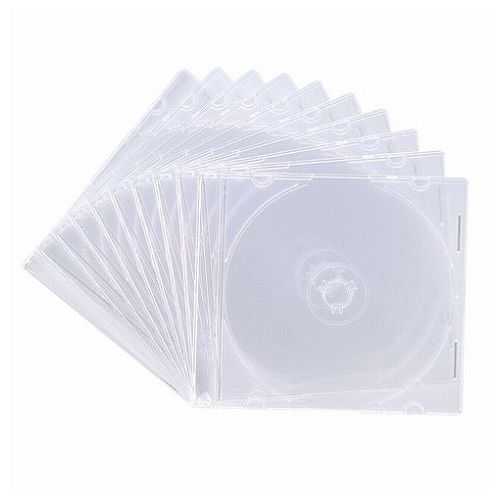 サンワサプライ Blu-ray・DVD・CDケース スリムタイプ・10枚セット・クリア FCD-PU10CLN(代引不可)
