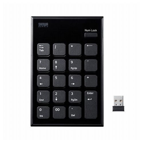 サンワサプライ 静音ワイヤレステンキー NT-WL23BK(代引不可)【送料無料】 サンワサプライ 静音ワイヤレステンキー NT-WL23BK(代引不可)【送料無料】