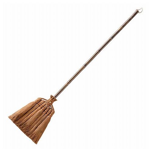 深海産業 BroomCraft 棕櫚皮箒 シュロかわほうき 長柄 SY-004(代引不可)【送料無料】