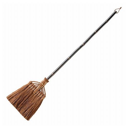 深海産業 BroomCraft 棕櫚鬼毛箒 シュロおにげほうき 9玉 長柄 SY-007(代引不可)【送料無料】