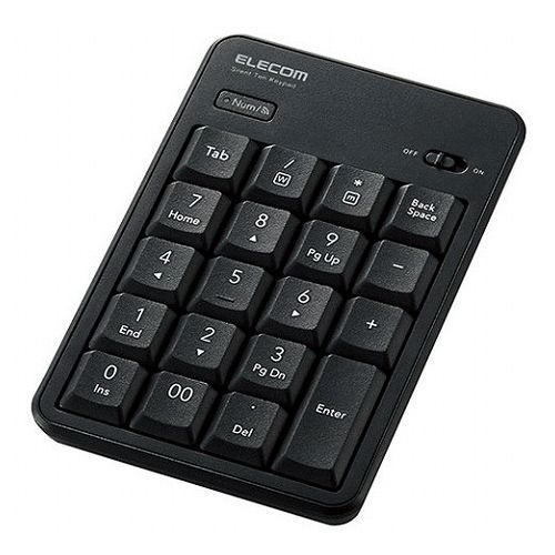 エレコム Bluetooth静音テンキーパッド TK-TBM023SKBK(代引不可)【送料無料】 エレコム Bluetooth静音テンキーパッド TK-TBM023SKBK(代引不可)【送料無料】