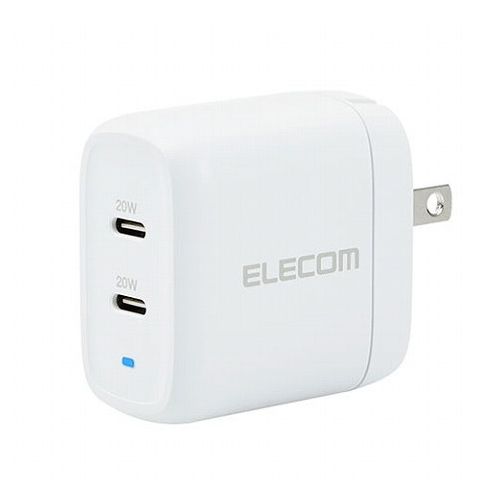 【5個セット】 エレコム USB Power DeliveryAC充電器 40W C×2 MPA-ACCP25WHX5(代引不可)【送料無料】