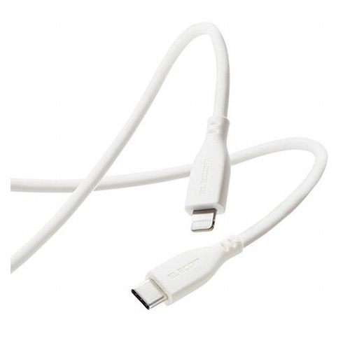 【5個セット】 エレコム なめらかUSB-C to Lightningケーブル MPA-CLSS10WHX5(代引不可)【送料無料】