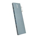 【6個セット】 Lazos 8in1TypeCハブ For MacBook Pro/Air L-CH8-MX6(代引不可)【送料無料】
