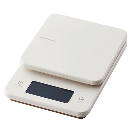 Kitchen Scales - エレコム バックライト付きキッチンスケール アイボリー HCS-KSA01IV(代引不可)