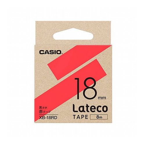 カシオ計算機 Lateco 詰め替え用テープ 18mm 赤テープ 黒文字 XB-18RD(代引不可) カシオ計算機 Lateco 詰め替え用テープ 18mm 赤テープ 黒文字 XB-18RD(代引不可)