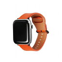 Apple Watch 49/45/44/42mm用バンド GENUINE LEATHER STRAP オレンジ EGD20588AW [EGD20588AW]