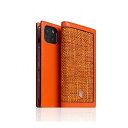 SLG Design Edition Calf Skin Leather Diary for iPhone 14 IW 蒠^ SD24313i14OR(s)yz