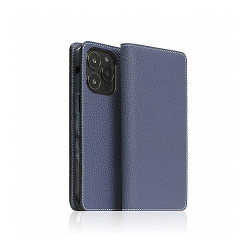 SLG Design Hybrid Grain Leather Diary Case for iPhone 14 Pro Royal Blue 手帳型 SD24318i14PBL(代引不可)【送料無料】