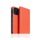 SLG Design Neon Full Grain Leather Diary Case for iPhone 14 Pro Coral 蒠^ SD24323i14PCR(s)yz