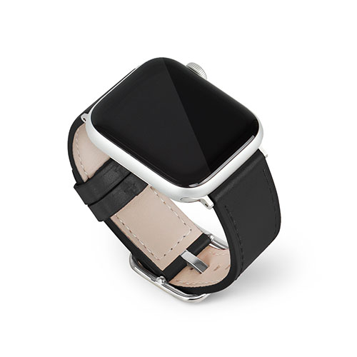 樂天商城 - EGARDEN スクエアバックル本革バンド for Apple Watch 41/40/38mm ブラック EG24863AWBK(代引不可)【メール便配送】【送料無料】
