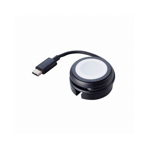 エレコム Apple Watch磁気充電ケーブル(高速充電巻き取りタイプ) MPA-AWMCQBK(代引不可)【送料無料】
