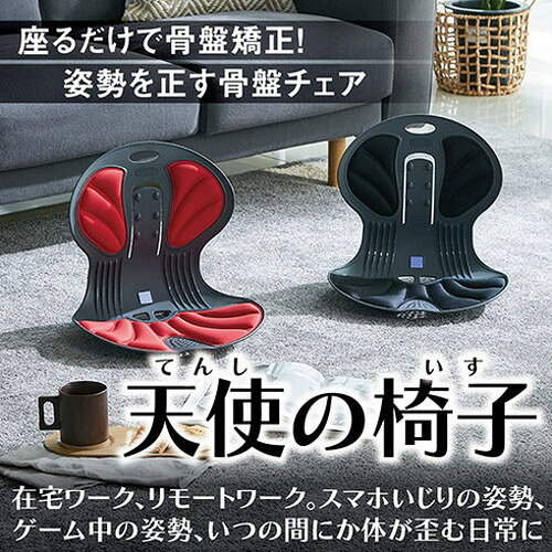 DCT 天使の椅子 姿勢を正す姿勢矯正イス 骨盤チェア レッド DCT-700-R(代引不可)【送料無料】 [2]