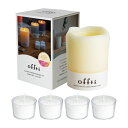 ペガサスキャンドル offti キャンドルホルダー メルティー アイボリー/ピュアリリー offti-06663101(代引不可)