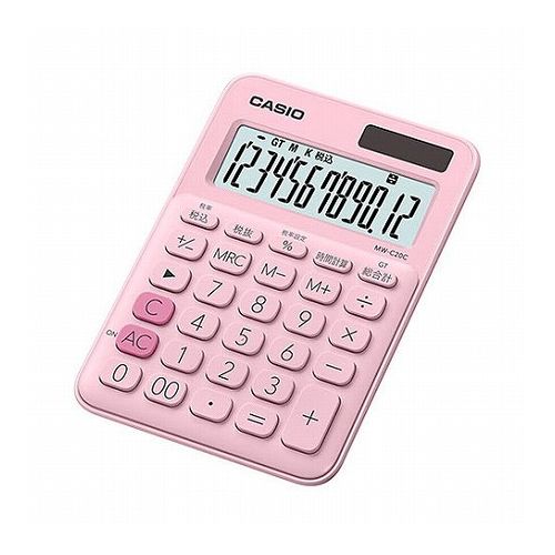 【5個セット】 カシオ計算機 カラフル電卓 ミニジャストタイプ ペールピンク MW-C20C-PK-NX5(代引不可)【送料無料】 【5個セット】 カシオ計算機 カラフル電卓 ミニジャストタイプ ペールピンク MW-C20C-PK-NX5(代引不可)【送料無料】
