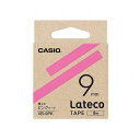 【5個セット】 カシオ計算機 Lateco 詰め替え用テープ 9mm ピンクテープ 黒文字 XB-9PKX5(代引不可)【送料無料】(2)