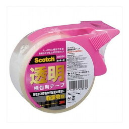 【10個セット】 3M Scotch スコッチ 透明梱包用テープ 軽量物梱包用カッター付 3M-309DSNX10(代引不可)【送料無料】