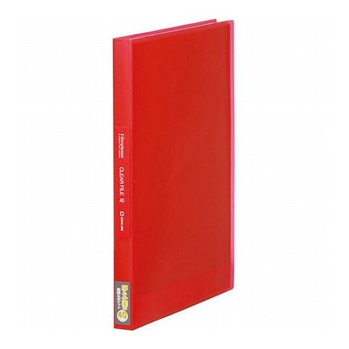 【10個セット】 KING JIM キングジム クリアーファイル A4 40P 赤 KJ-186TSPW-RDX10(代引不可)【送料無..