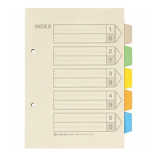 【10個セット】 KING JIM キングジム カラーインデックス KJ-903X10(代引不可)【送料無料】