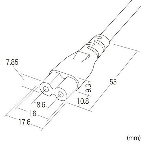 【5個セット】 サンワサプライ 電源コード KB-DM2S-2X5(代引不可)