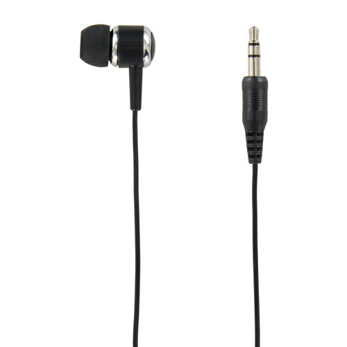 YAZAWA カナル型片耳イヤホン1Mステレオプラグ ブラック TMS1061BK 家電 オーディオ関連 ヘッドホン・イヤホン(代引不可)