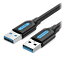 【10個セット】 VENTION USB 3.0 A Male to A Male ケーブル 0.5m Black PVC Type CO-7378X10(代引不可)【送料無料】