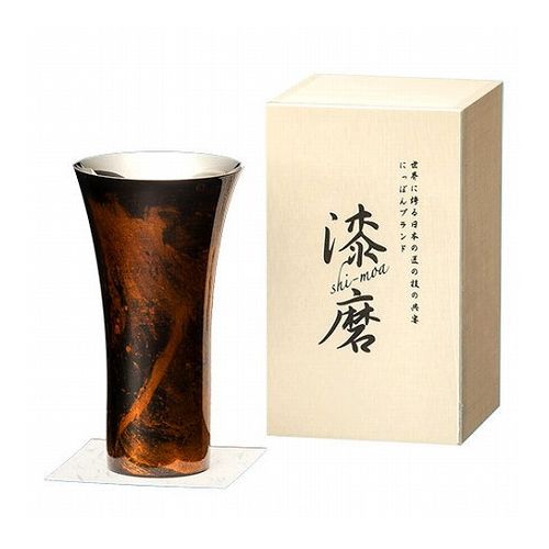 ウチキ 漆磨 漆塗りカップ 白檀(びゃくだん) シングルカップL 黒 SCS-L501 雑貨 ホビー インテリア 雑..