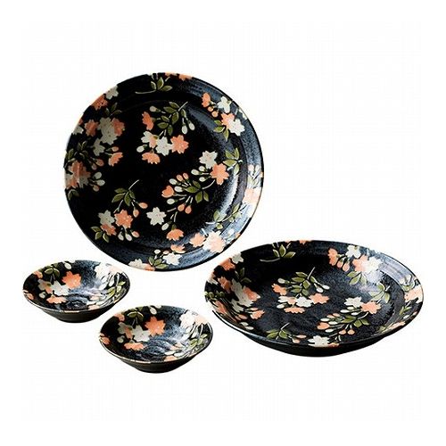 Rakuten - 宇野千代 組皿揃 B9107076 雑貨 ホビー インテリア 雑貨 雑貨品(代引不可)